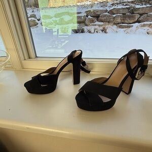 Topshop Elegant Black Platform Heels